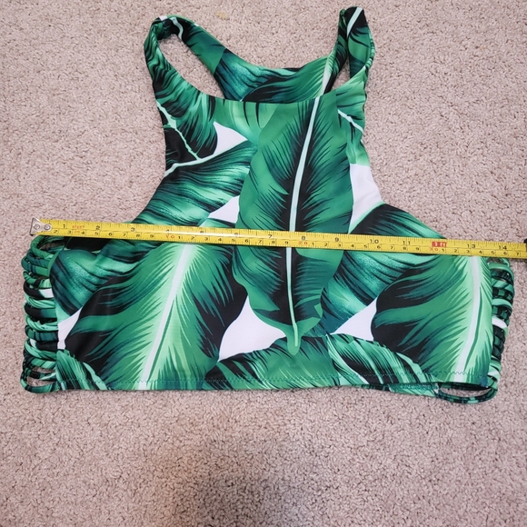 Green Palm print swimsuit - Picture 5 of 9